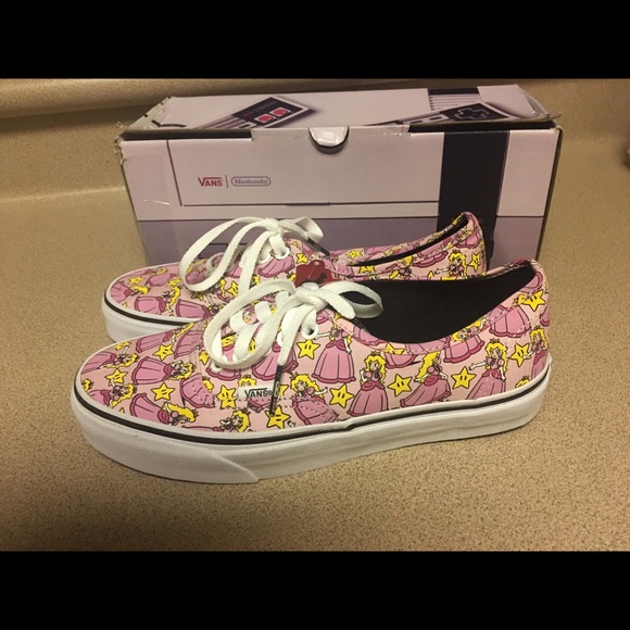 peach vans womens
